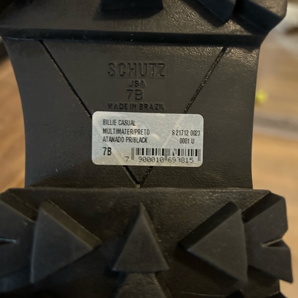 NWT SCHUTZ BILLIE CASUAL BLACK PLATFORM BOOTS - Picture 6 of 6